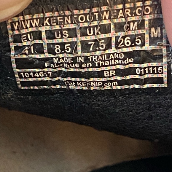 Keen Uneek 1014617 Black Grey Fishermen Hiking Sandals Cord Braided Rope - Picture 8 of 10